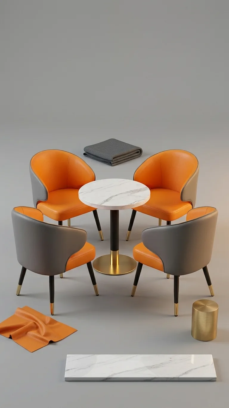 Modern Cafe Seating 17 — Venus Creatives