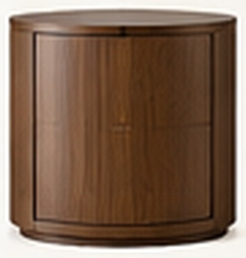 Round Bedside Table — back view, concept preview, VC-HBT-010