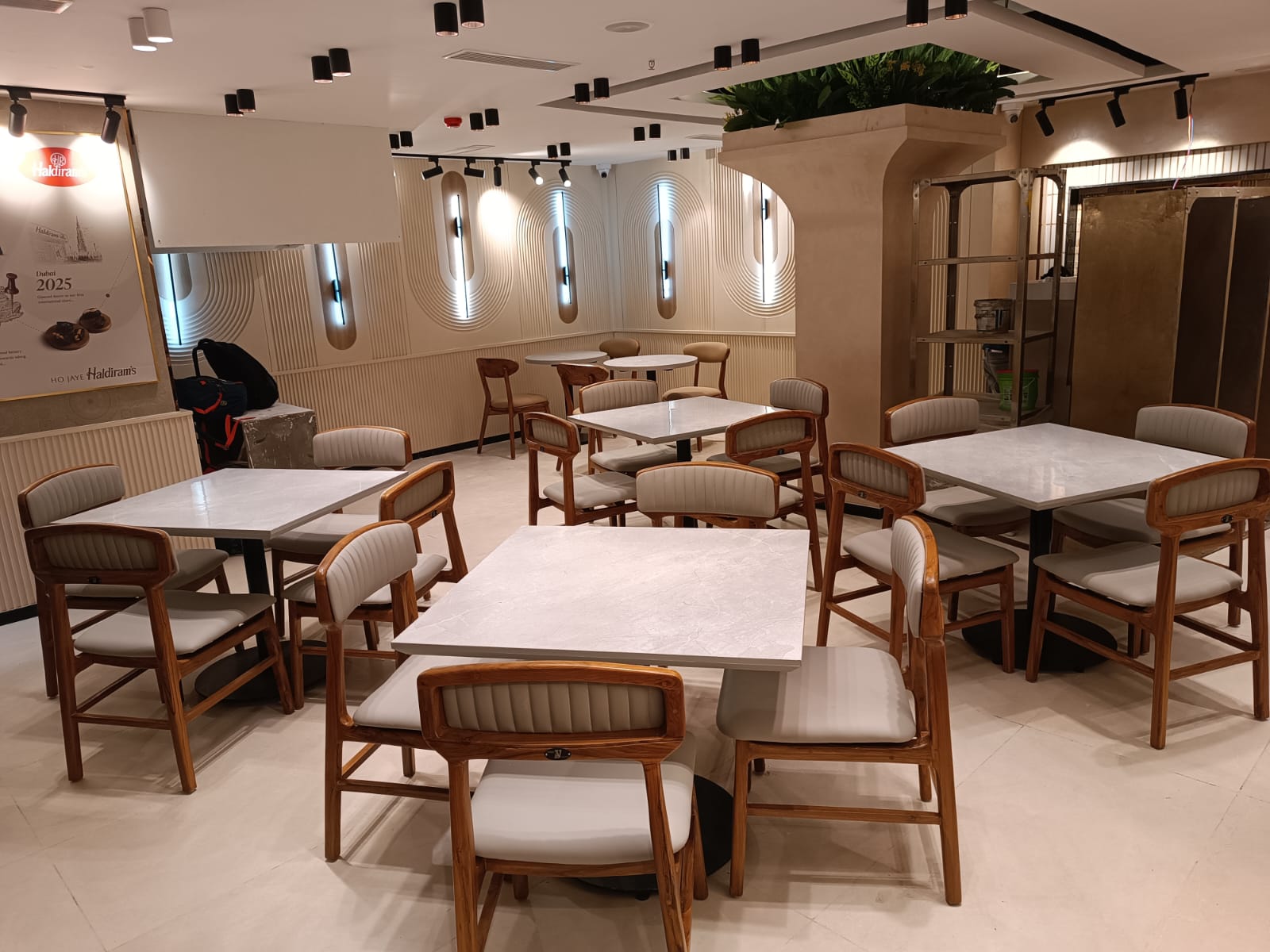 Restaurant interior furnished by Venus Creatives