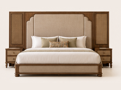 Heritage Extended Panel Hotel Bed — front view