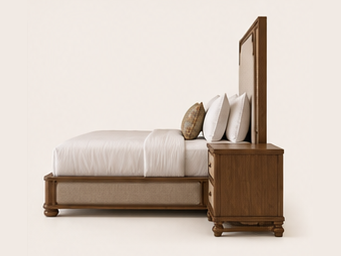 Heritage Extended Panel Hotel Bed — side view