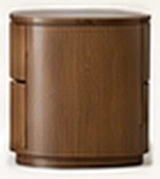 Rounded Edge Bedside Table — side view, concept preview, VC-HBT-003