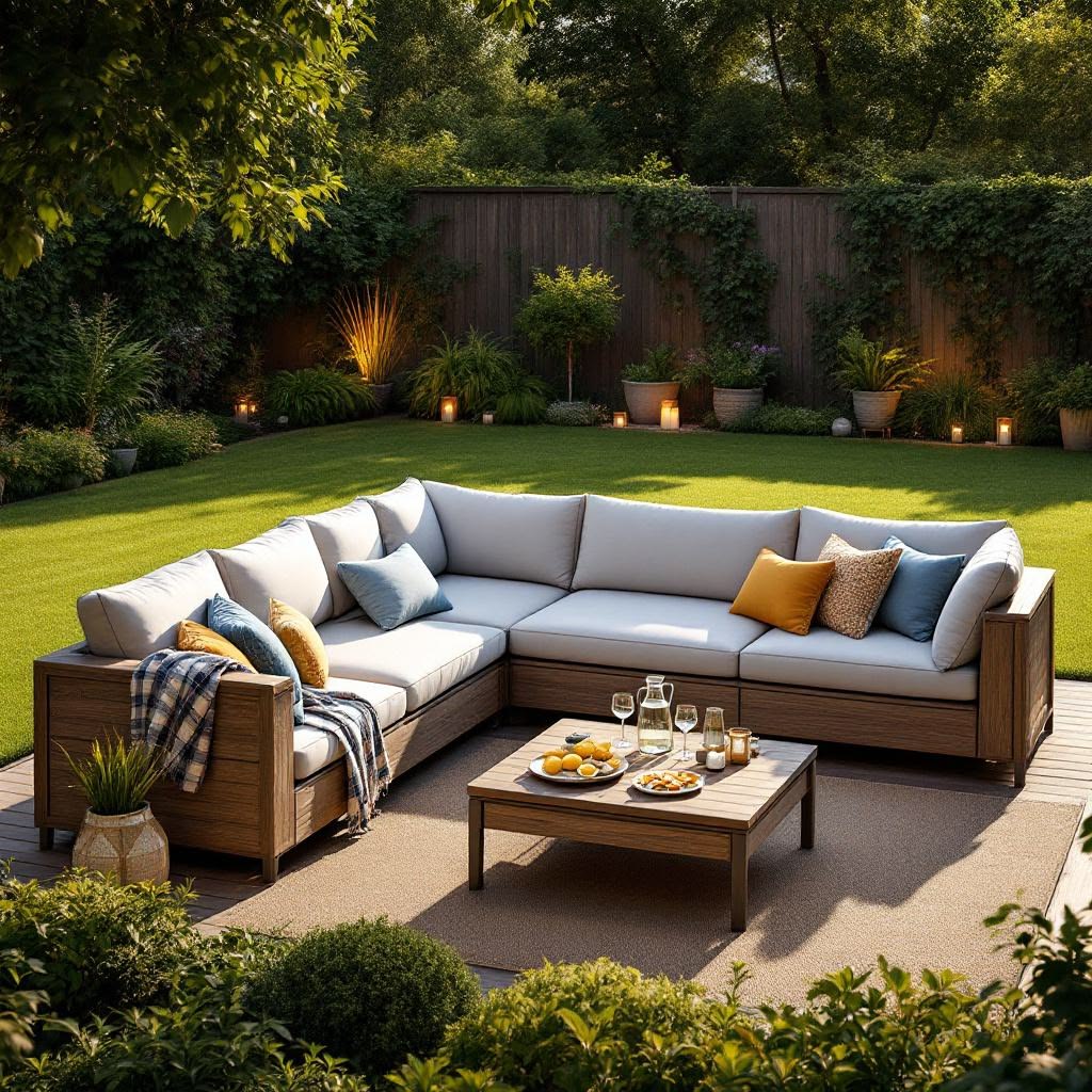 Garden Deck Sectional Sofa — Venus Creatives outdoor furniture