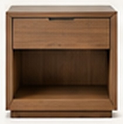 Open Shelf Bedside Table — front view, concept preview, VC-HBT-007