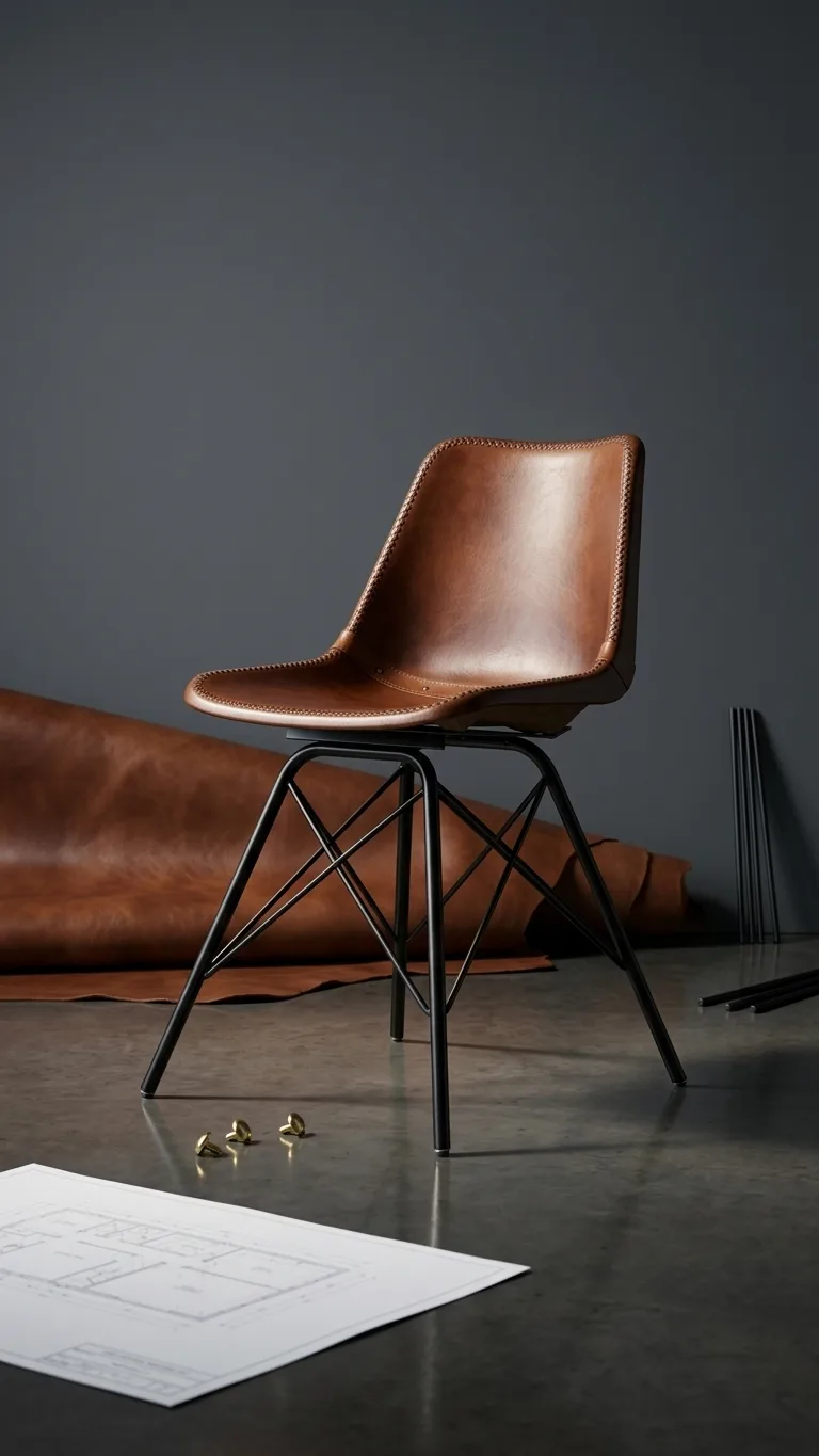 Leather Cafe Chair 02 — Venus Creatives