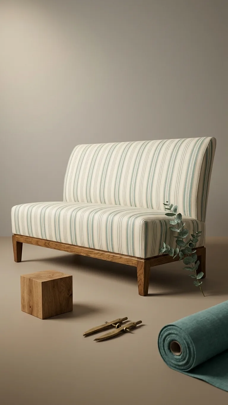 Channel-tufted restaurant bench sofa by Venus Creatives