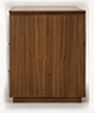 Fluted Panel Bedside Table — side view, concept preview, VC-HBT-002
