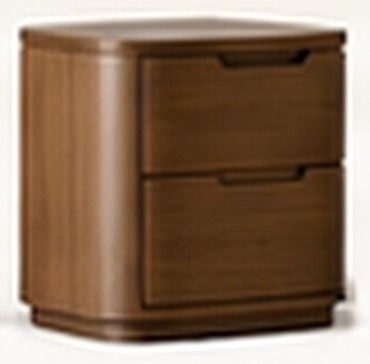 Rounded Edge Bedside Table — 45° angle view, concept preview, VC-HBT-003