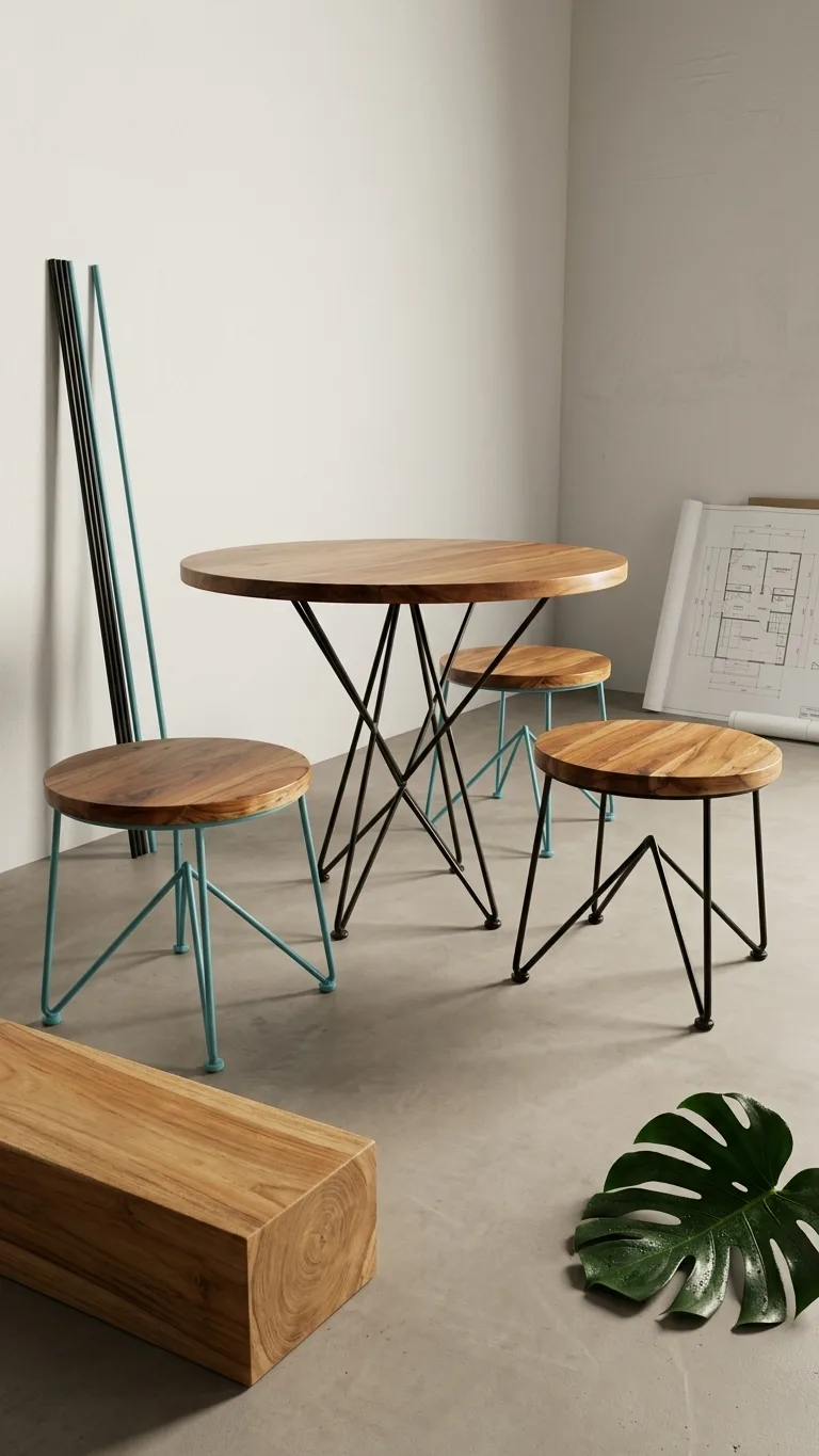 Metal Cafe Seating 04 — Venus Creatives