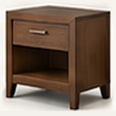 Classic Framed Bedside Table — 45° angle view, concept preview, VC-HBT-005