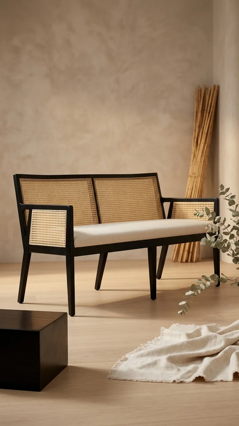Restaurant Cane Sofa 05 — Venus Creatives