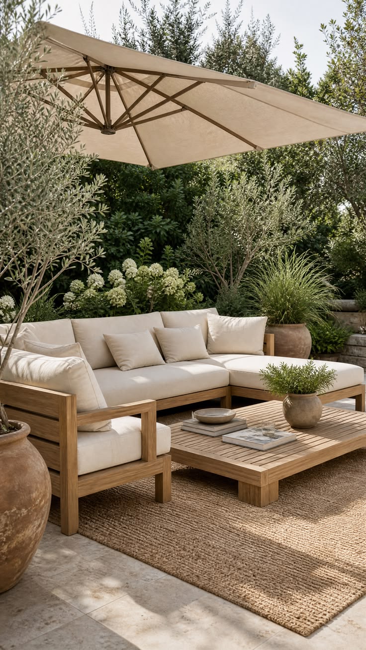 Low Teak Outdoor Coffee Table — Venus Creatives outdoor furniture